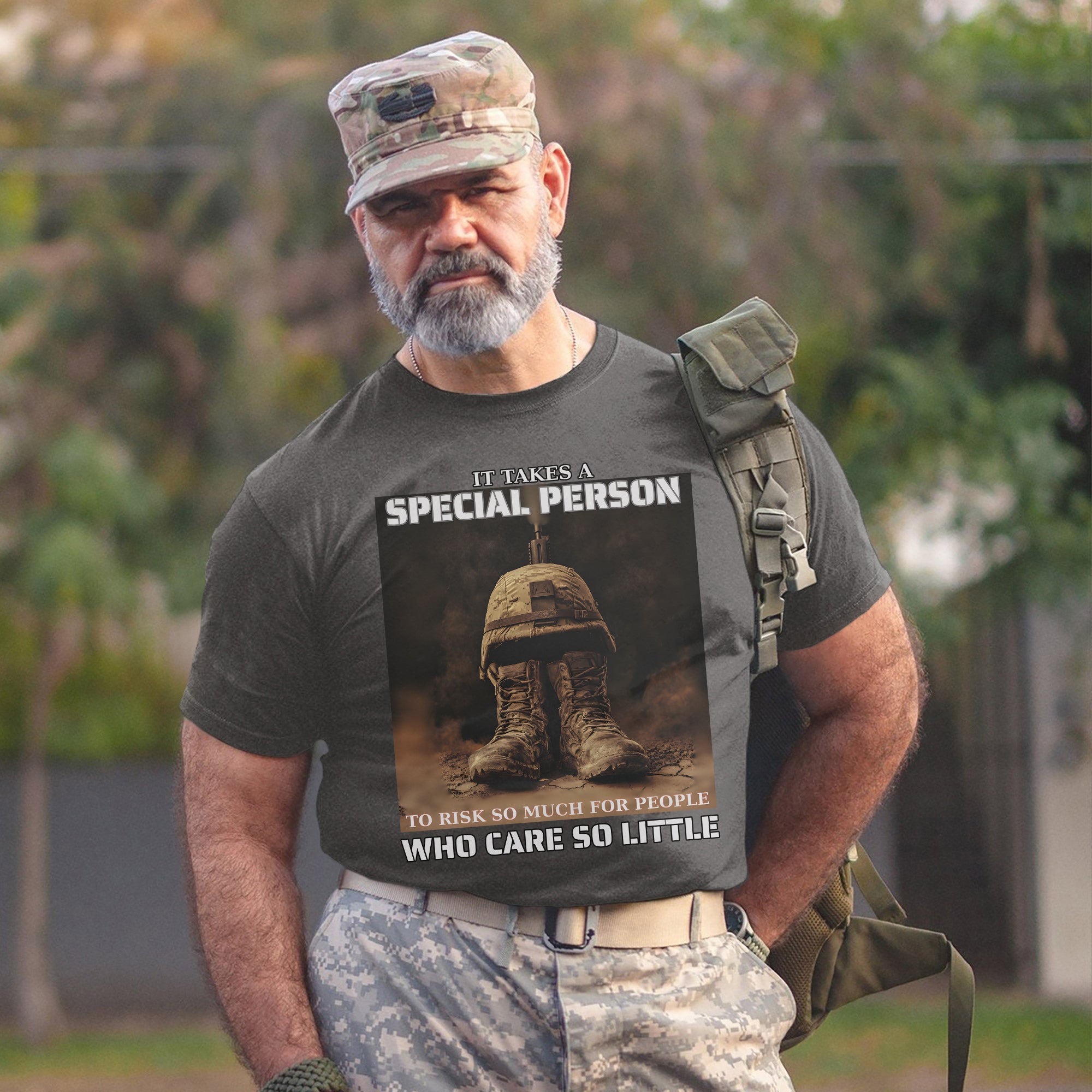 It Takes a Special Person to Risk So Much for People Who Care So Little US Military Veteran T-Shirt