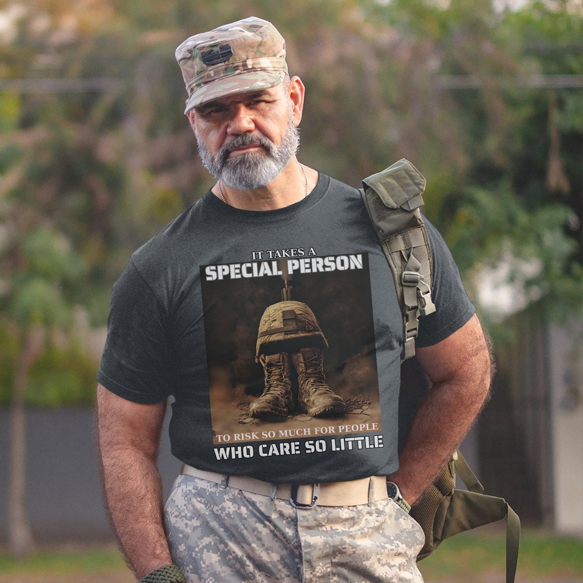 It Takes a Special Person to Risk So Much for People Who Care So Little US Military Veteran T-Shirt