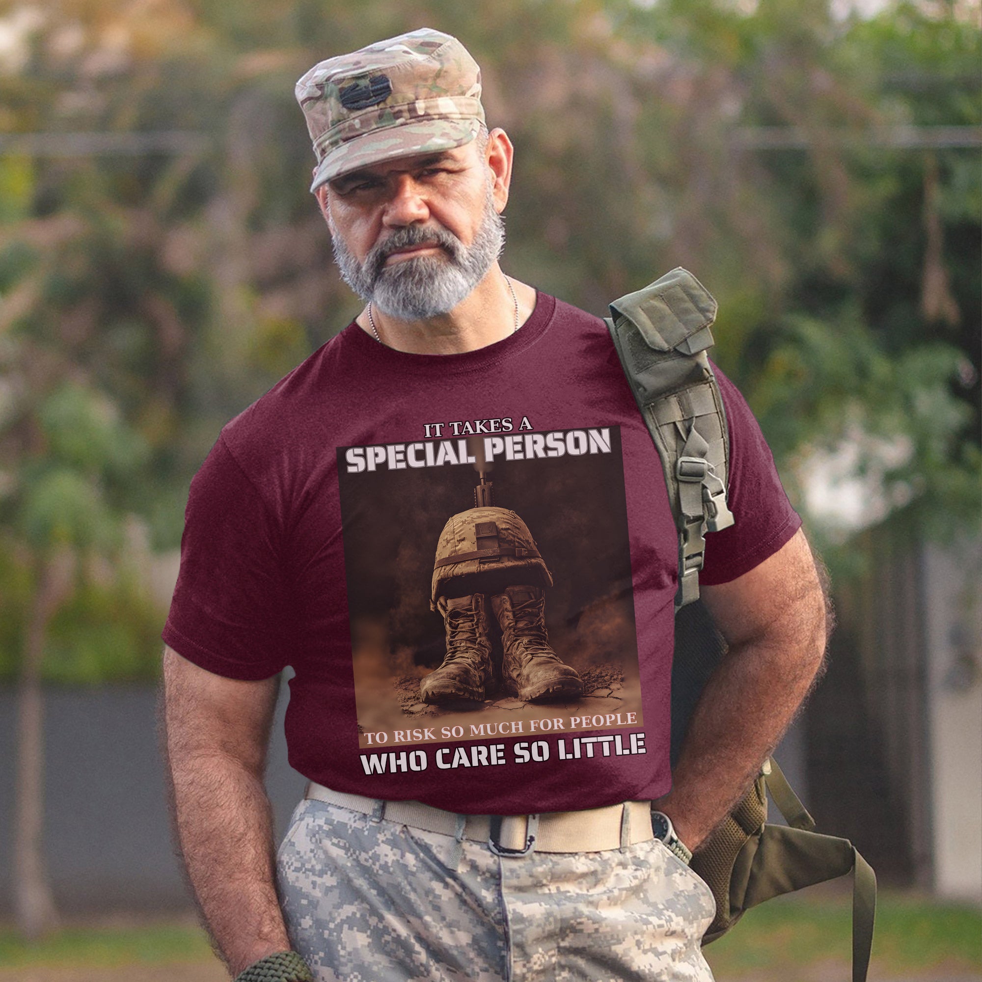 It Takes a Special Person to Risk So Much for People Who Care So Little US Military Veteran T-Shirt