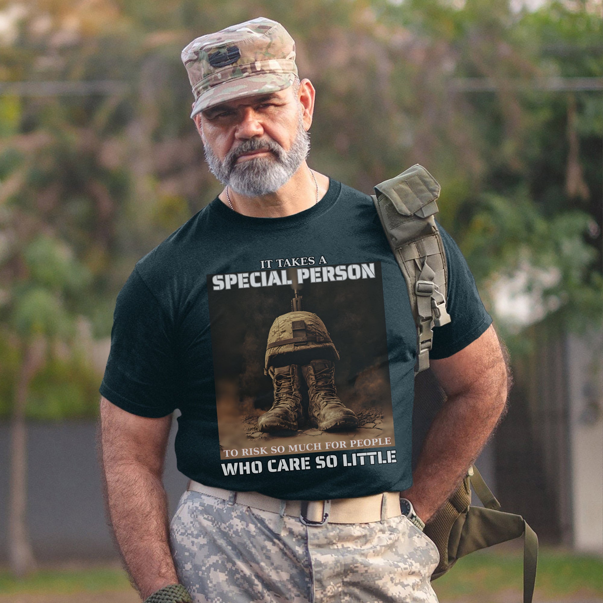 It Takes a Special Person to Risk So Much for People Who Care So Little US Military Veteran T-Shirt