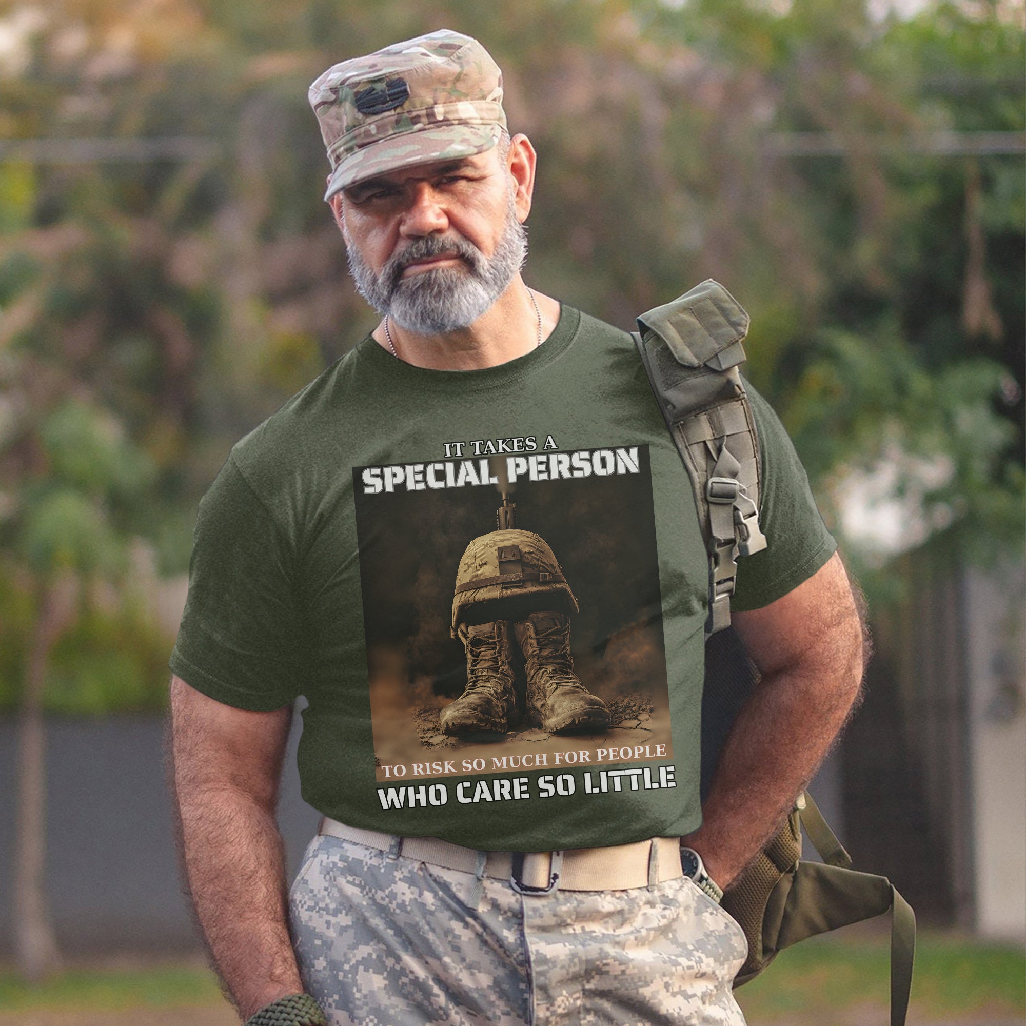 It Takes a Special Person to Risk So Much for People Who Care So Little US Military Veteran T-Shirt