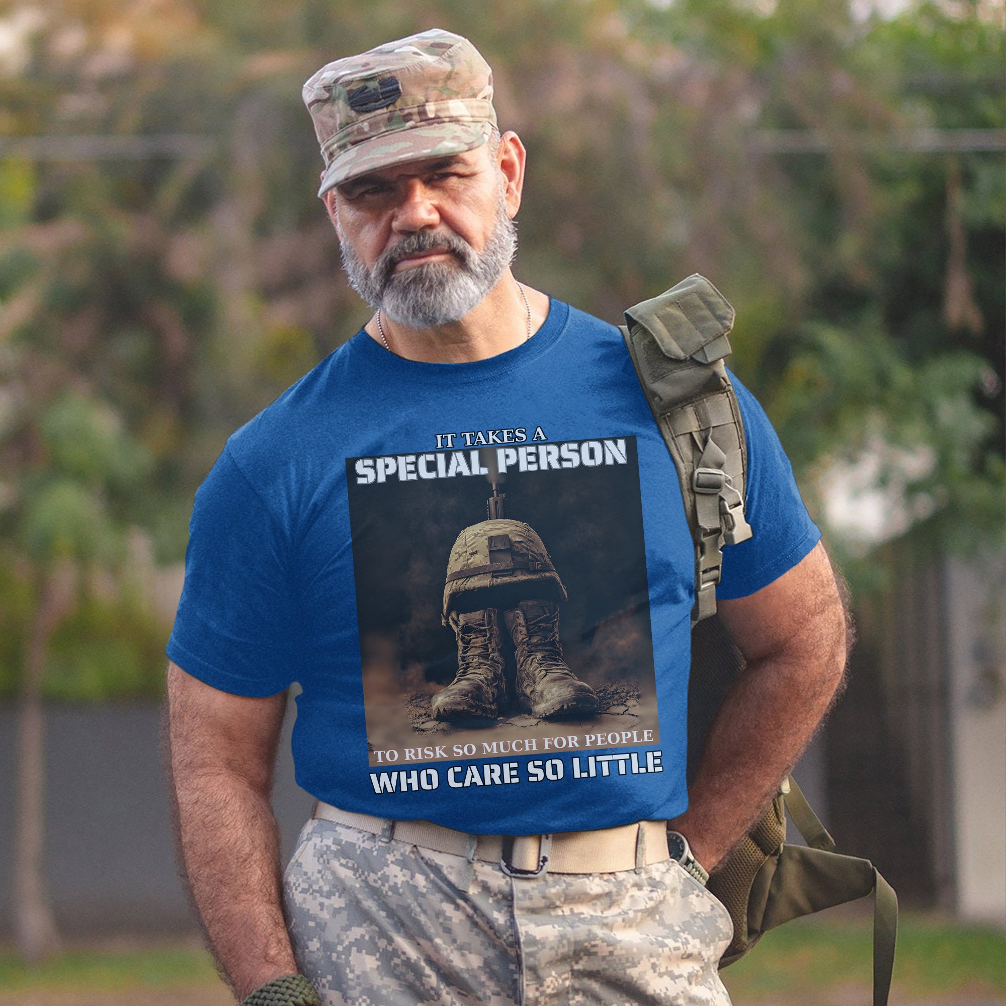 It Takes a Special Person to Risk So Much for People Who Care So Little US Military Veteran T-Shirt