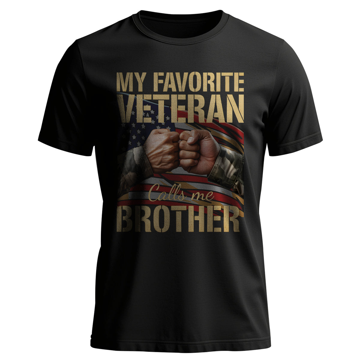 My Favorite Veteran Calls Me Brother Proud T-Shirt Main image