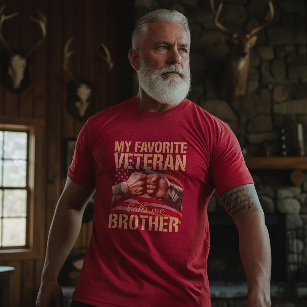 My Favorite Veteran Calls Me Brother T-Shirt