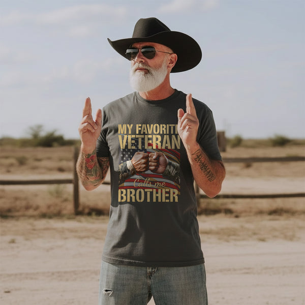 My Favorite Veteran Calls Me Brother T-Shirt
