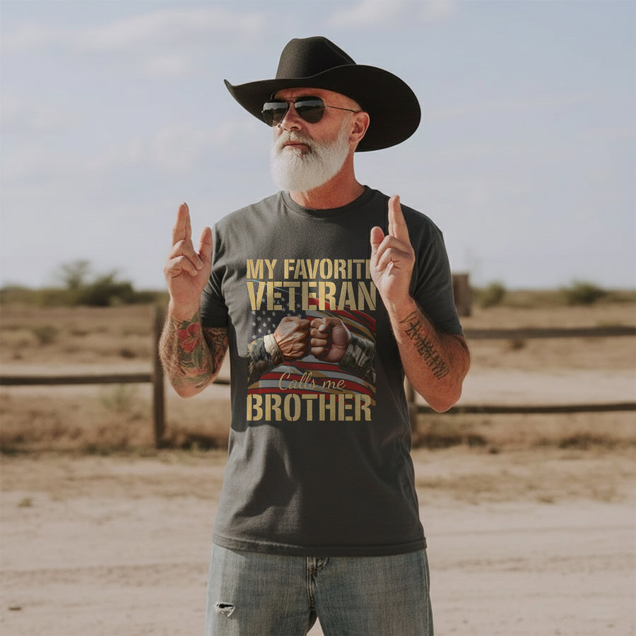 My Favorite Veteran Calls Me Brother T-Shirt