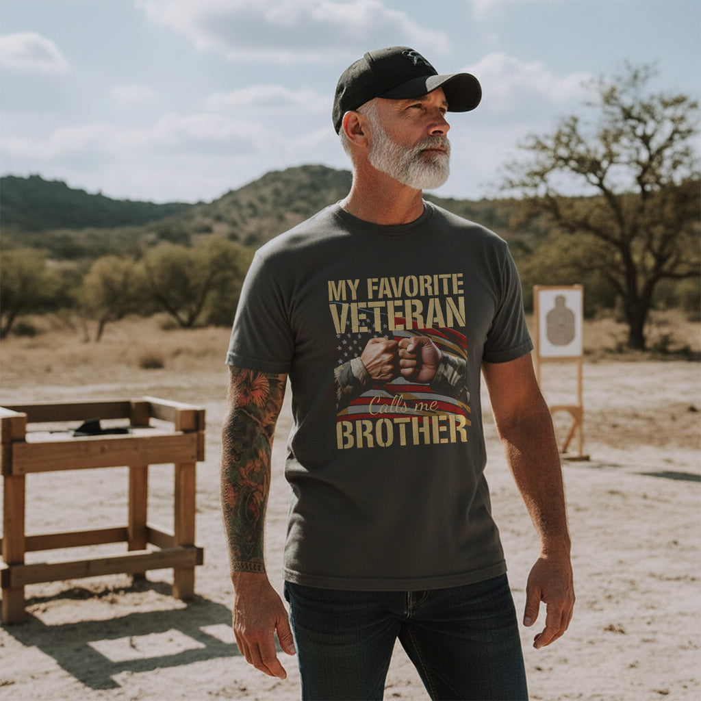 My Favorite Veteran Calls Me Brother T-Shirt