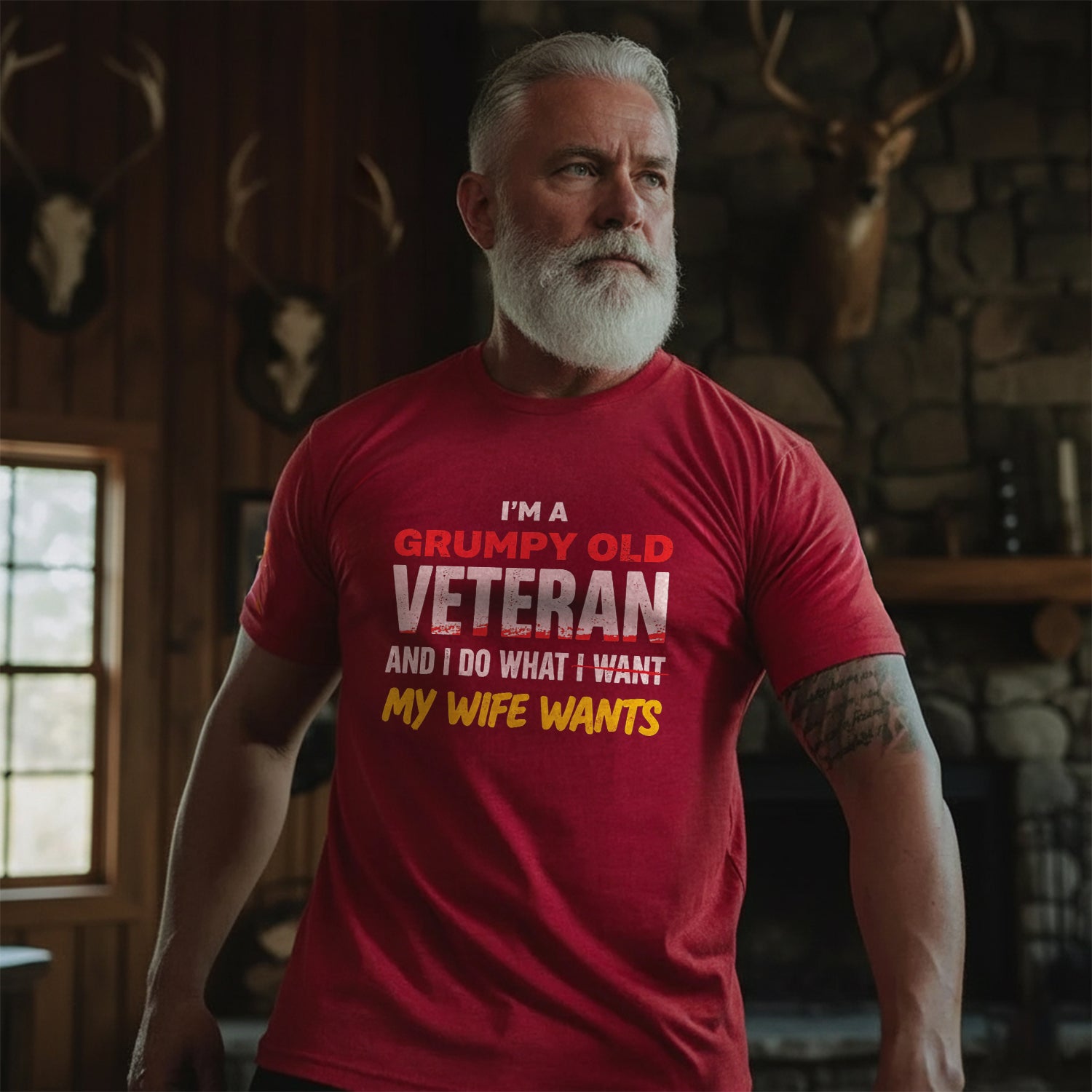 I’m a Grumpy Old Veteran I Do What I Want T-Shirt Secondary image