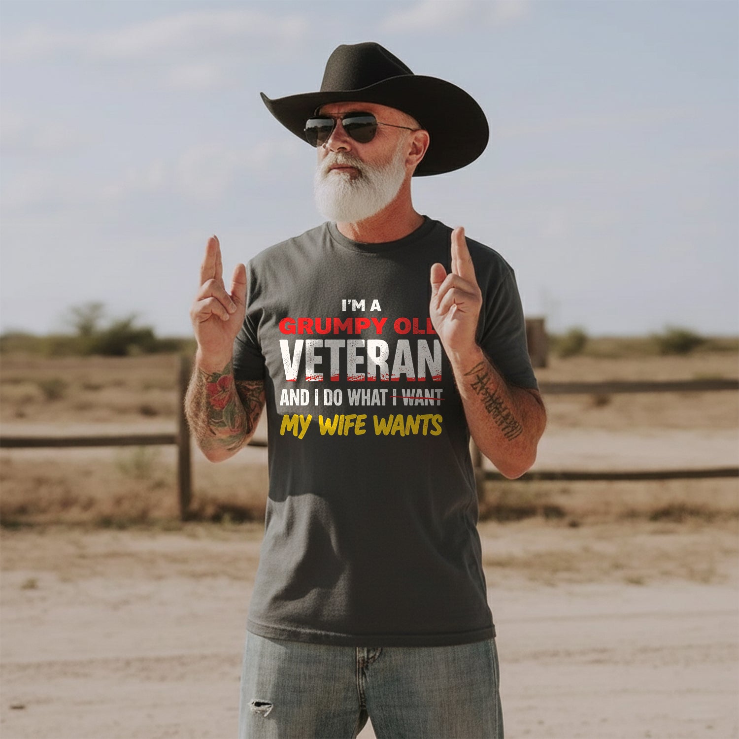 I’m a Grumpy Old Veteran I Do What I Want T-Shirt