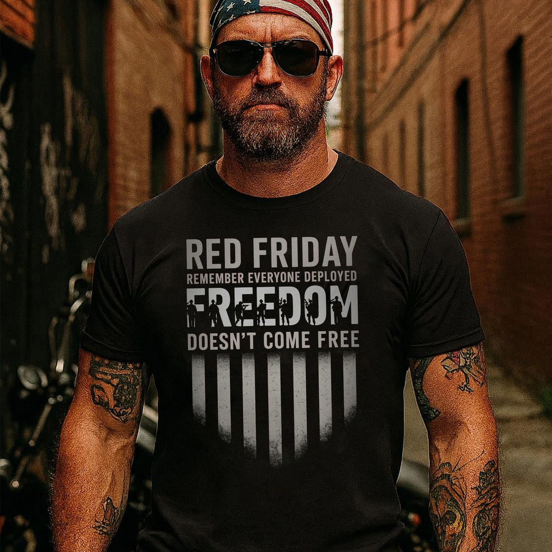 Red Friday Freedom Doesn’t Come Free Proud US Military Veteran Support T-Shirt