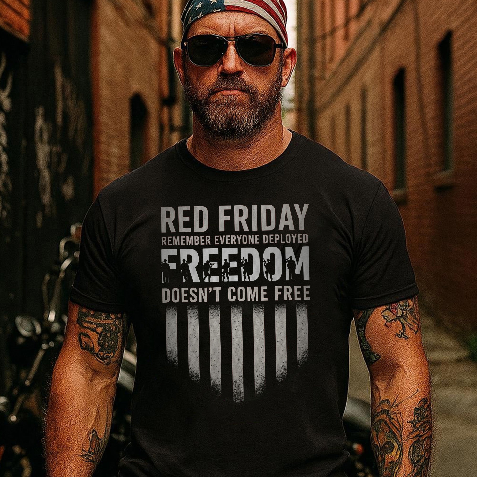 Red Friday Freedom Doesn’t Come Free Proud US Military Veteran Support T-Shirt