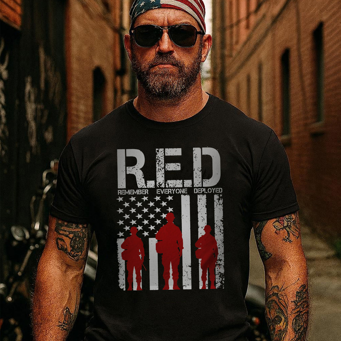 Remember Everyone Deployed Proud US Military Veteran Support Red Friday T-Shirt