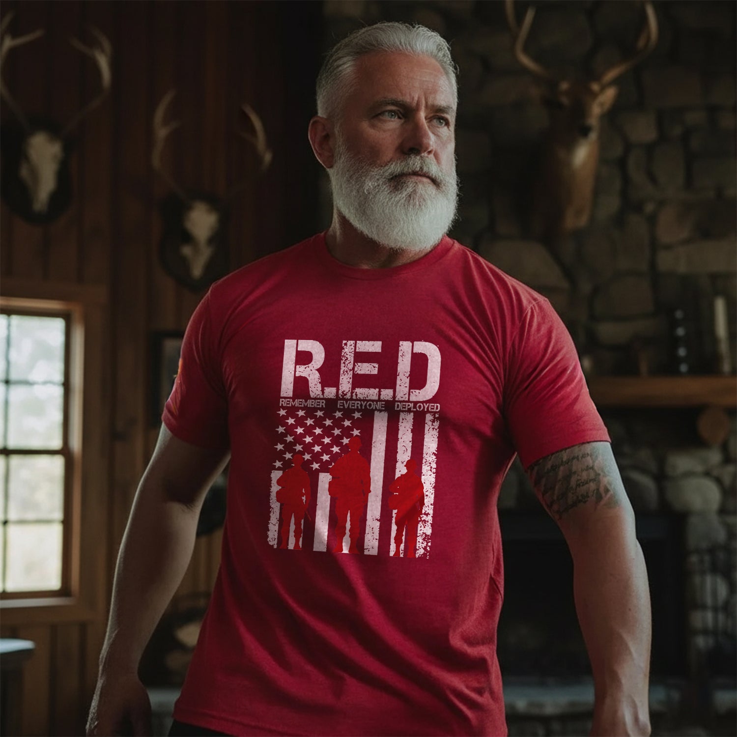 Remember Everyone Deployed Proud US T-Shirt Secondary image