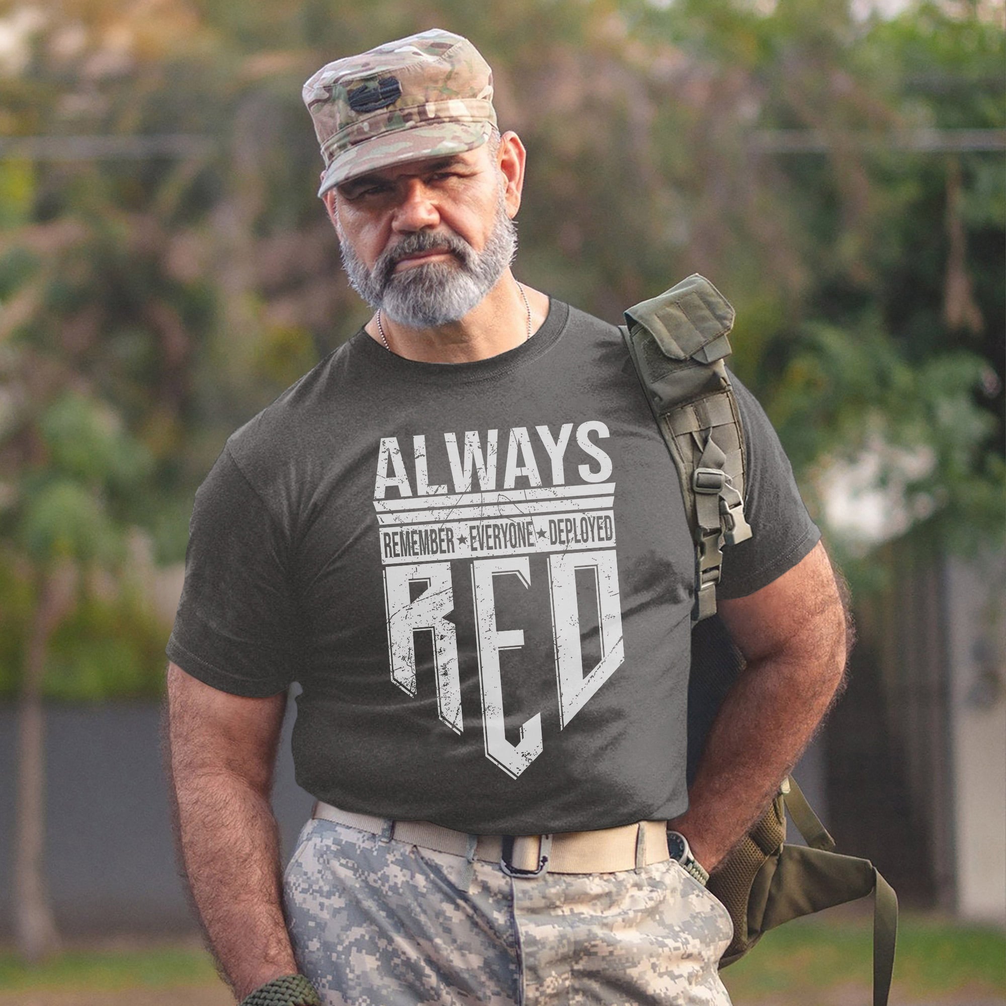 Always Remember Everyone Deployed Proud US Military Veteran Support Red Friday T-Shirt