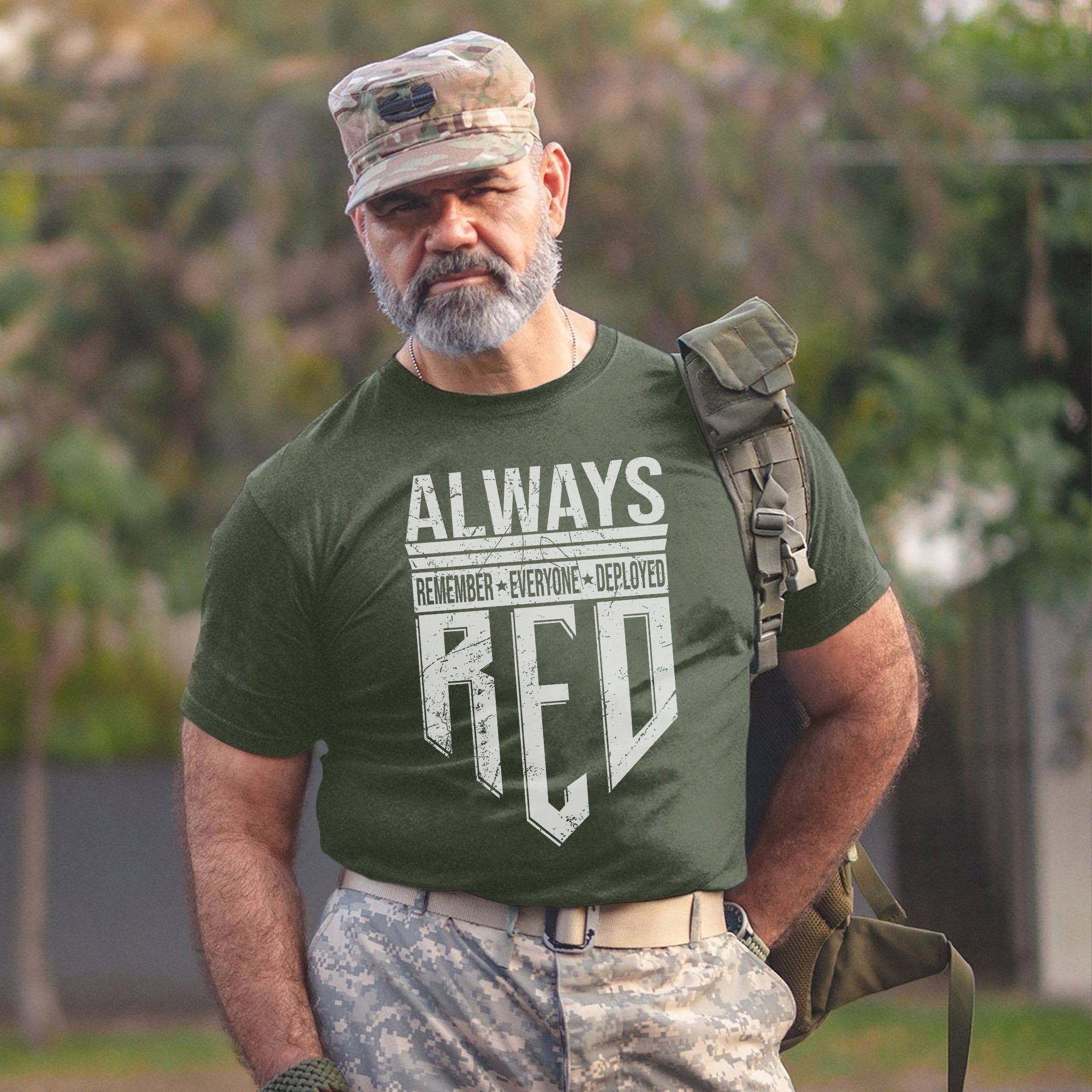 Always Remember Everyone Deployed Proud US Military Veteran Support Red Friday T-Shirt