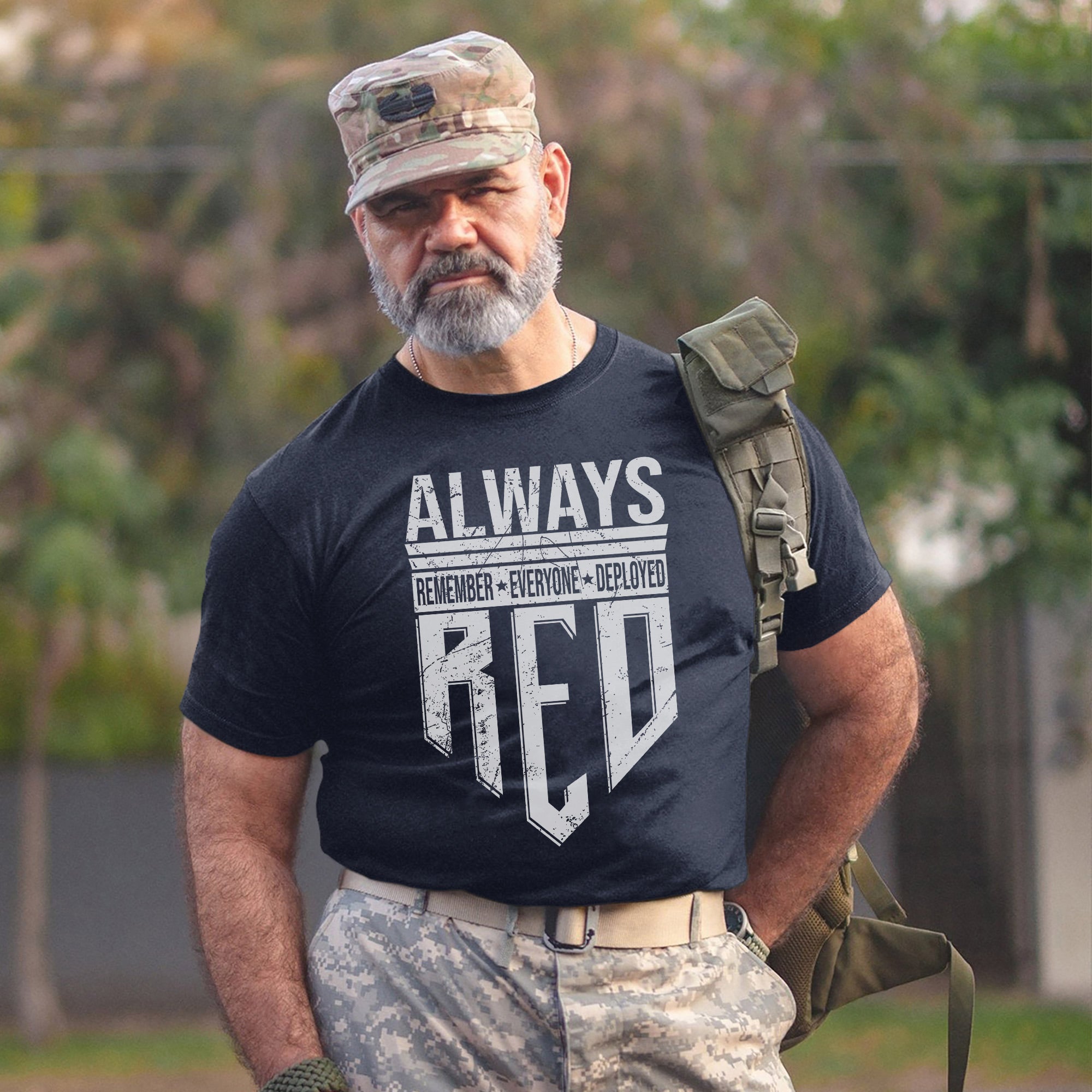 Always Remember Everyone Deployed Proud US Military Veteran Support Red Friday T-Shirt