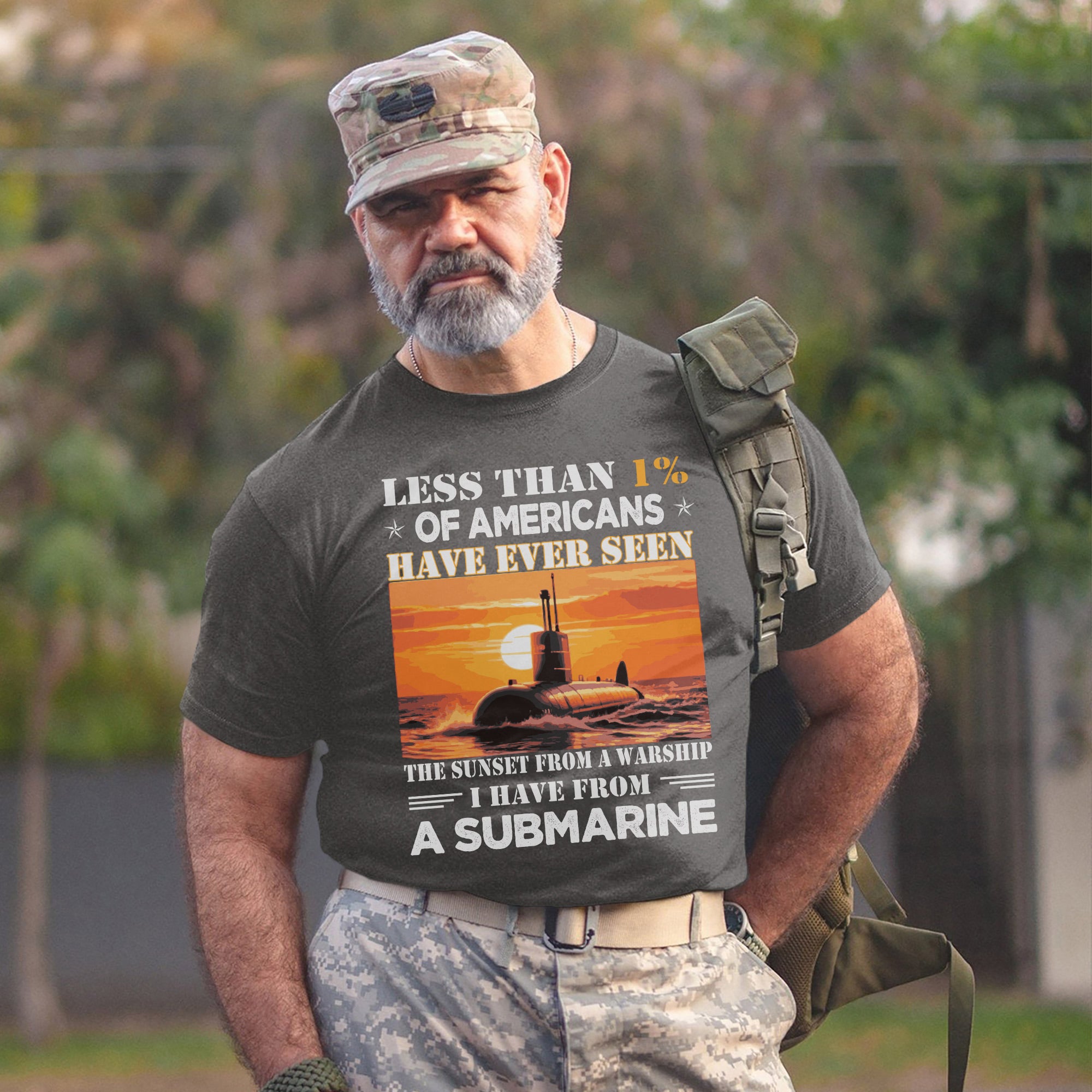 Less Than 1 Percent of Americans Have Seen the Sunset from a Submarine US Navy Veteran T-Shirt
