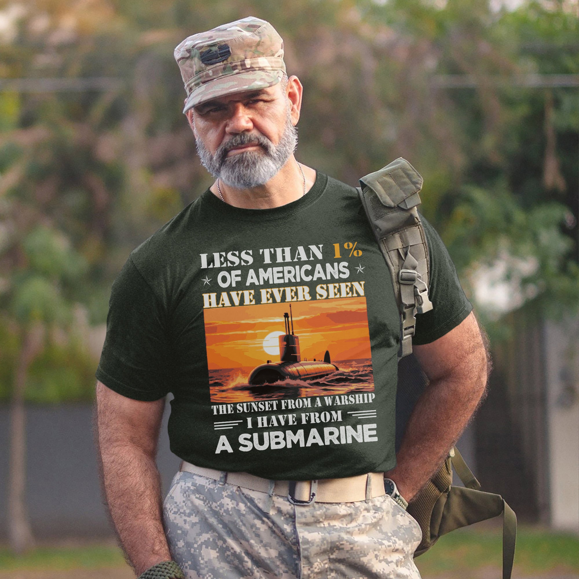 Less Than 1 Percent of Americans Have Seen the Sunset from a Submarine US Navy Veteran T-Shirt