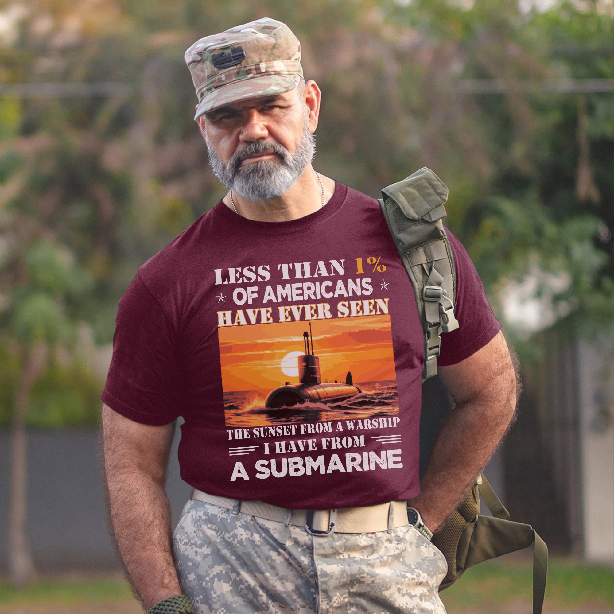 Less Than 1 Percent of Americans Have Seen the Sunset from a Submarine US Navy Veteran T-Shirt