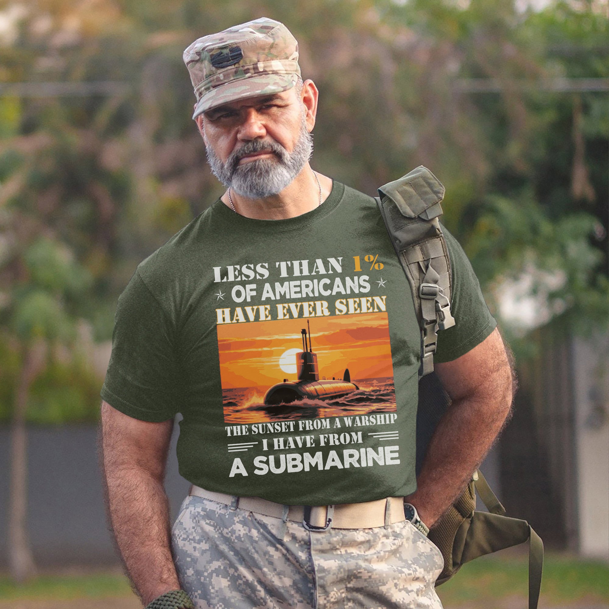 Less Than 1 Percent of Americans Have Seen the Sunset from a Submarine US Navy Veteran T-Shirt