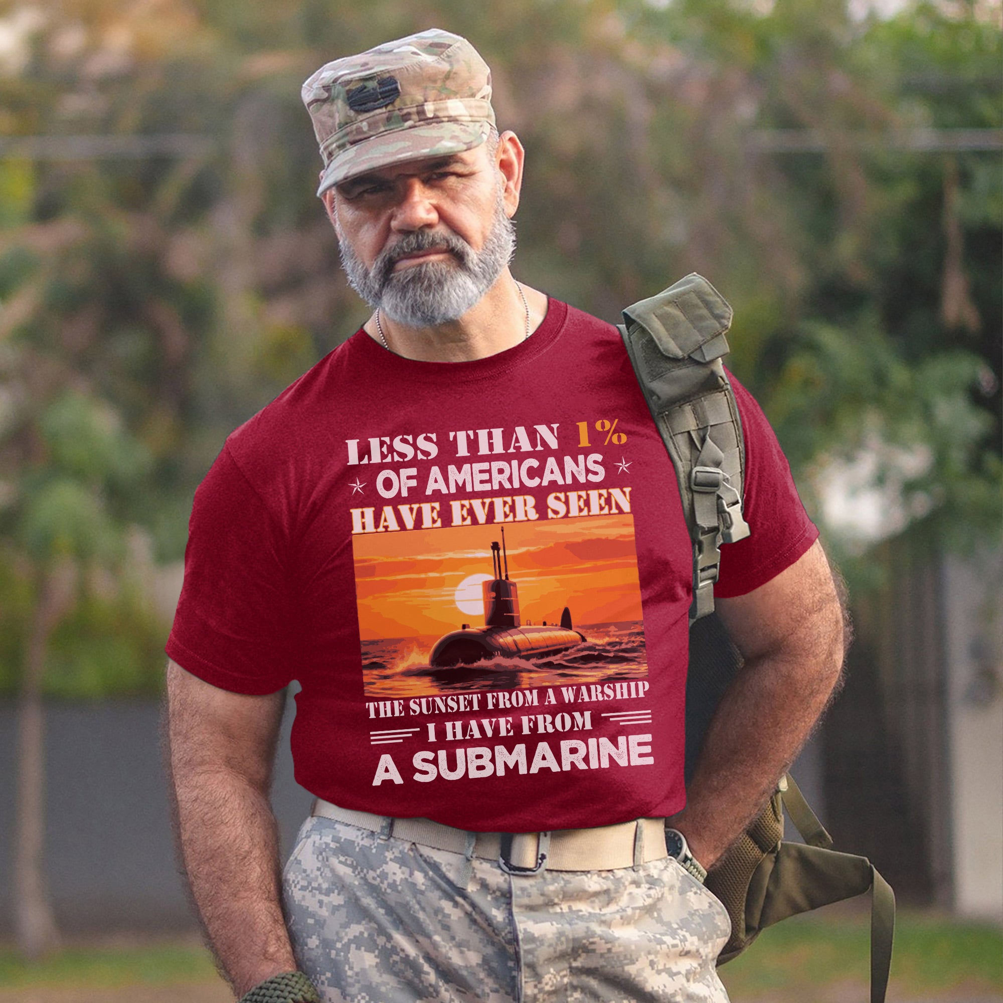 Less Than 1 Percent of Americans Have Seen the Sunset from a Submarine US Navy Veteran T-Shirt