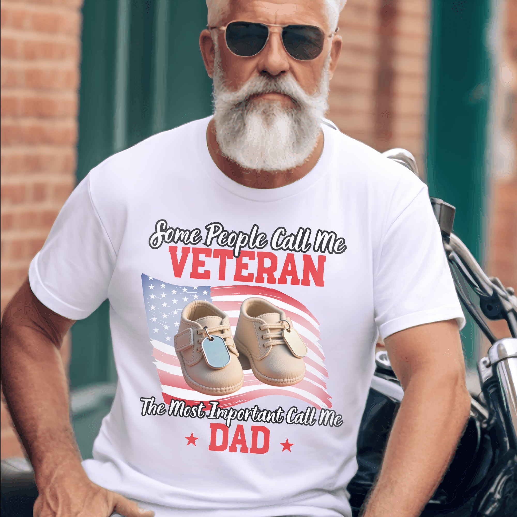 Some People Call Me a Veteran the Most Important Call Me Dad Proud US Military T-Shirt