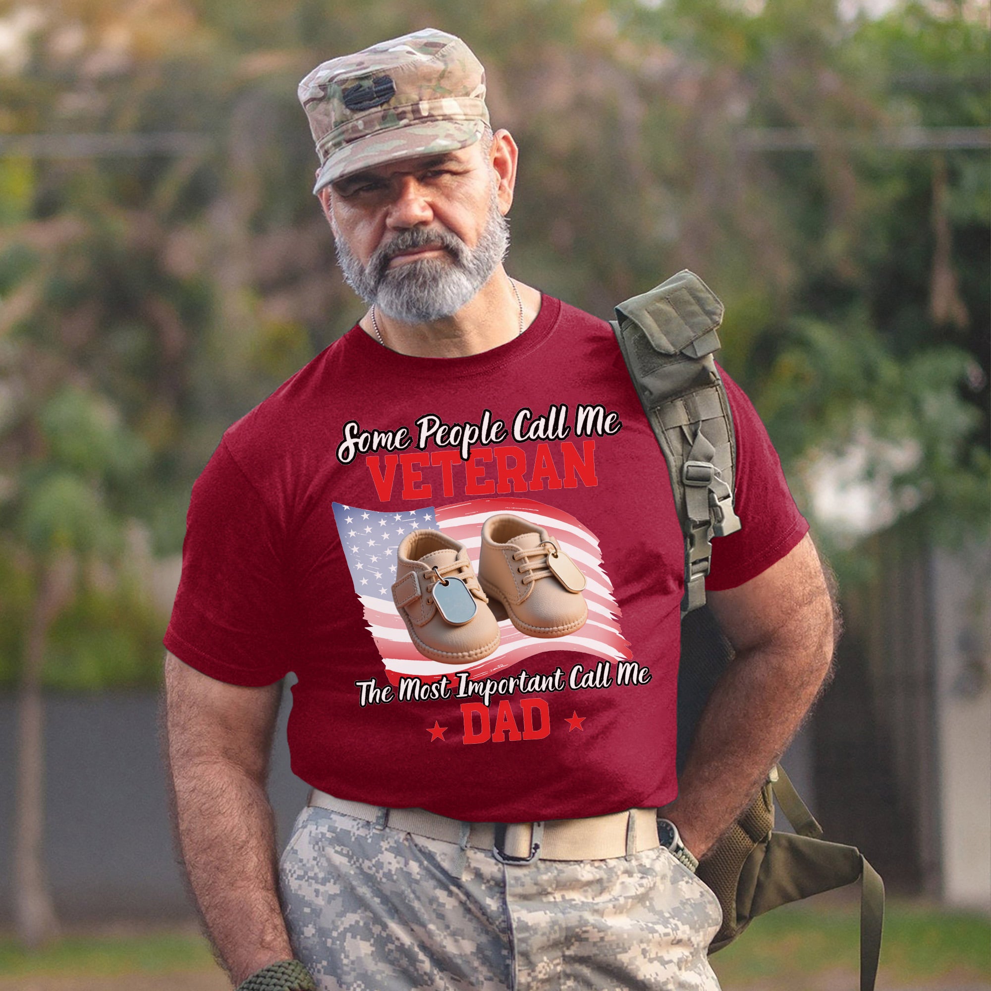 Some People Call Me a Veteran the Most Important Call Me Dad Proud US Military T-Shirt