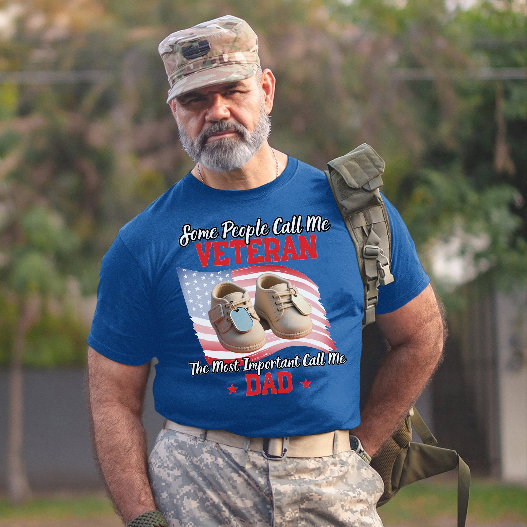 Some People Call Me a Veteran the Most Important Call Me Dad Proud US Military T-Shirt
