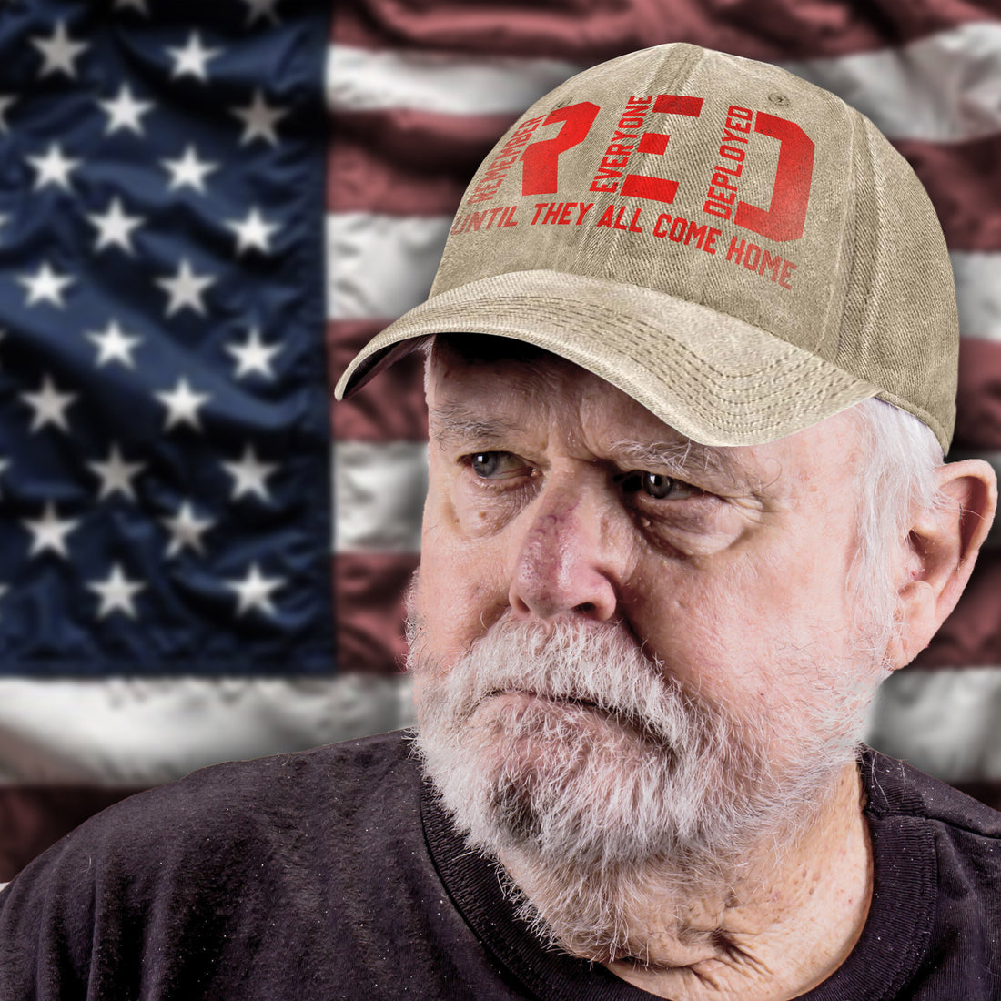 Remember Everyone Deployed Until They All Come Home Proud US Military Veteran Support Baseball Cap