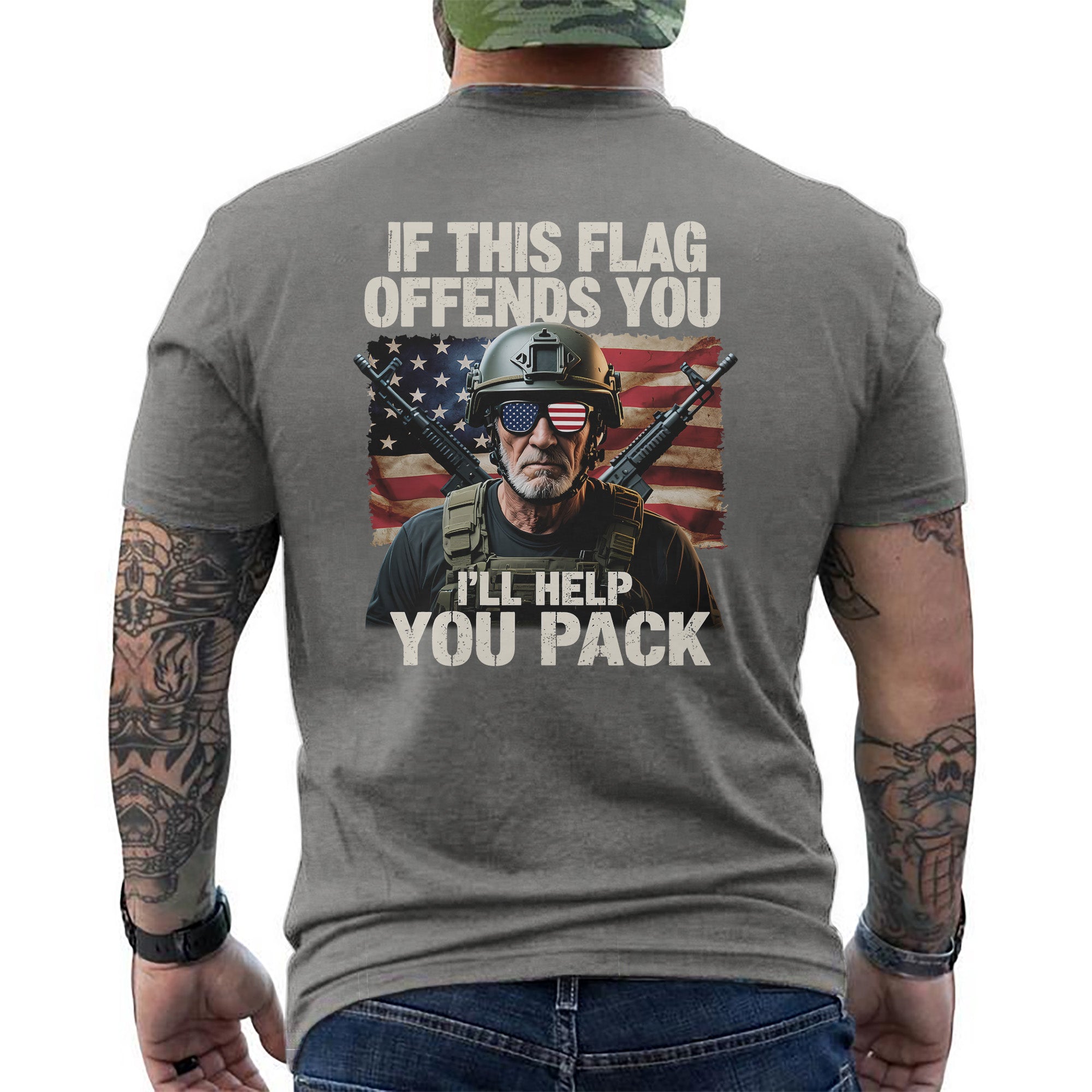 If This Flag Offends You I’ll Help You T-Shirt