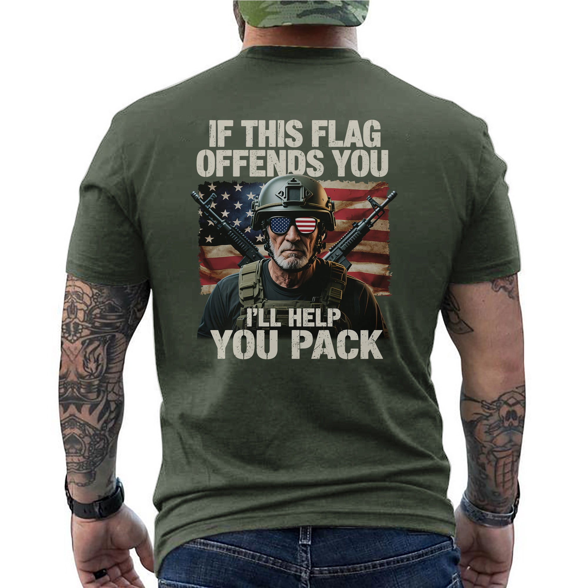 If This Flag Offends You I’ll Help You T-Shirt