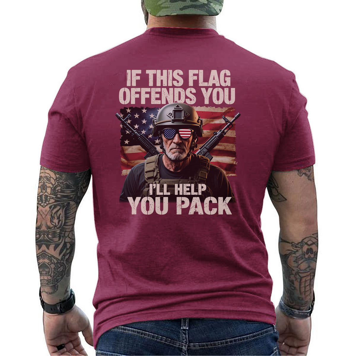 If This Flag Offends You I’ll Help You Pack T-Shirt