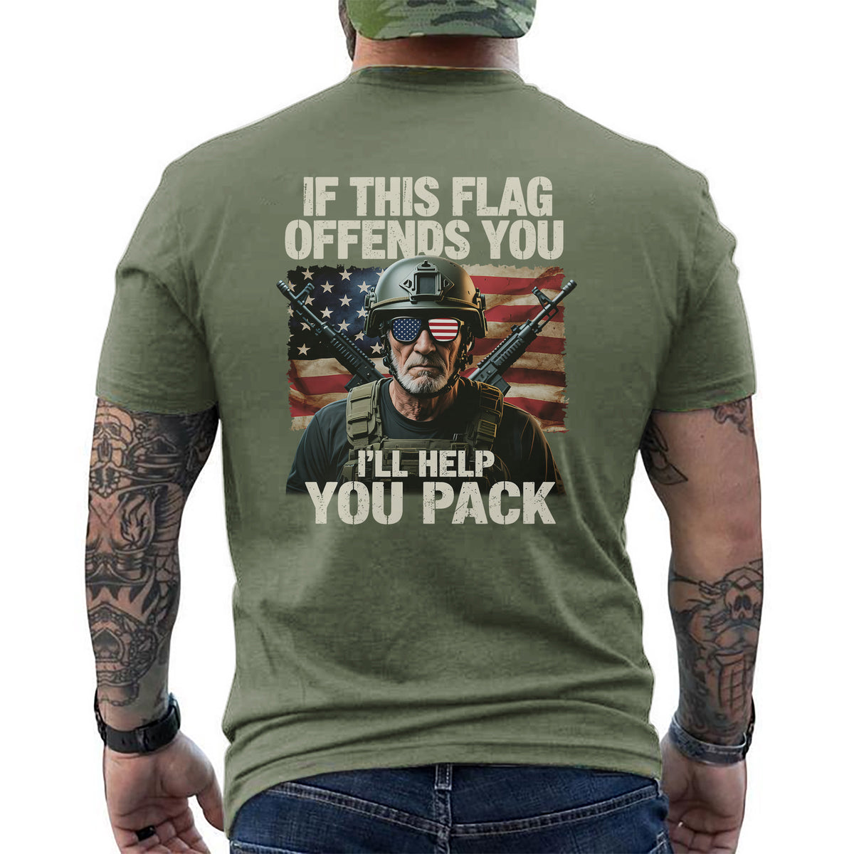 If This Flag Offends You I’ll Help You Pack T-Shirt