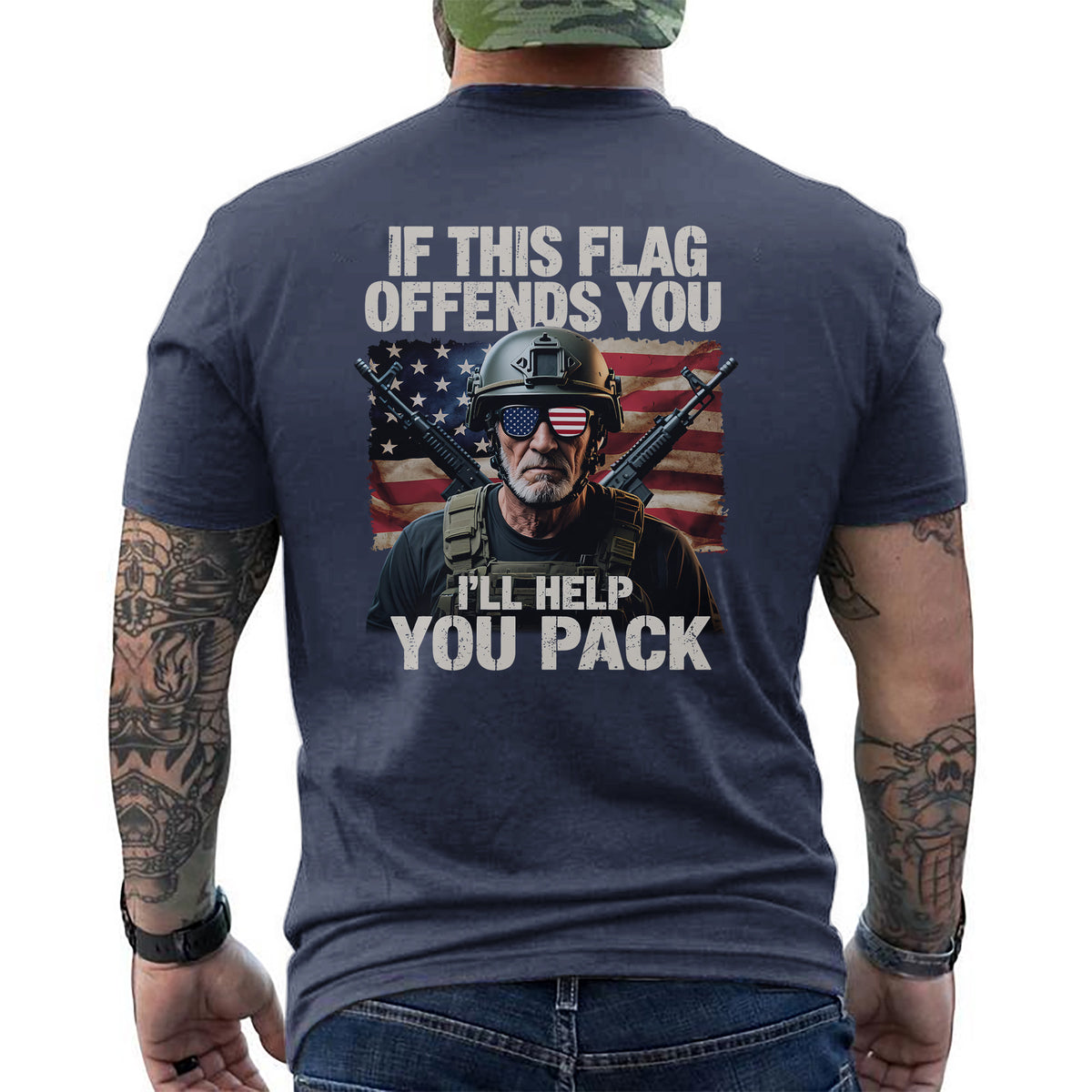 If This Flag Offends You I’ll Help You Pack T-Shirt
