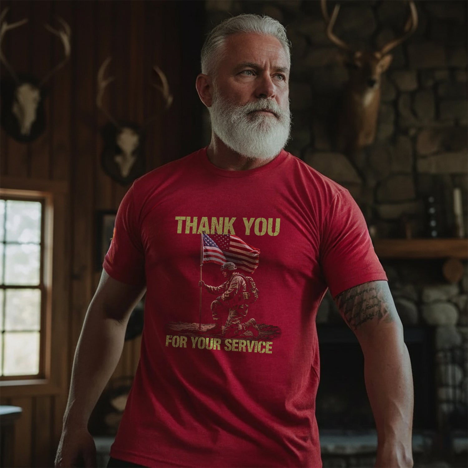 Thank You for Your Service Proud US T-Shirt Secondary image