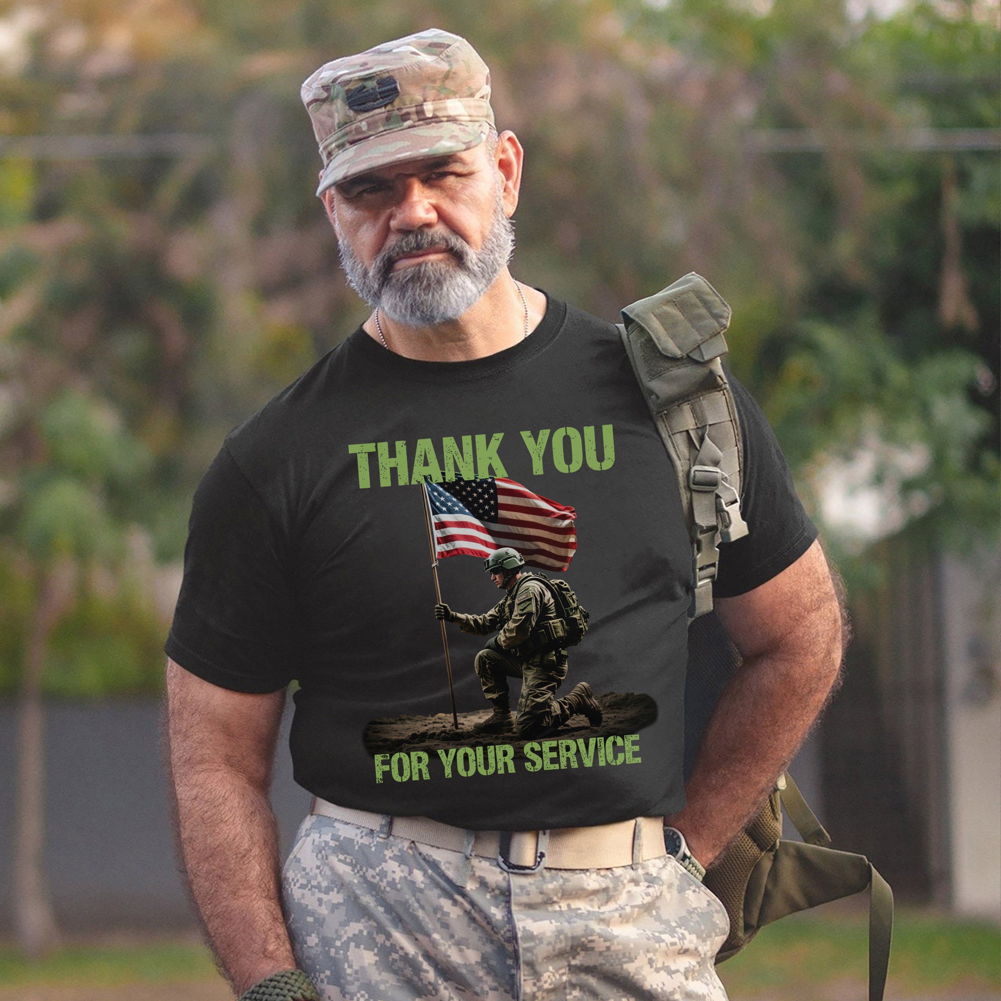 Thank You for Your Service Proud US Military Veteran Patriotic Honor T-Shirt