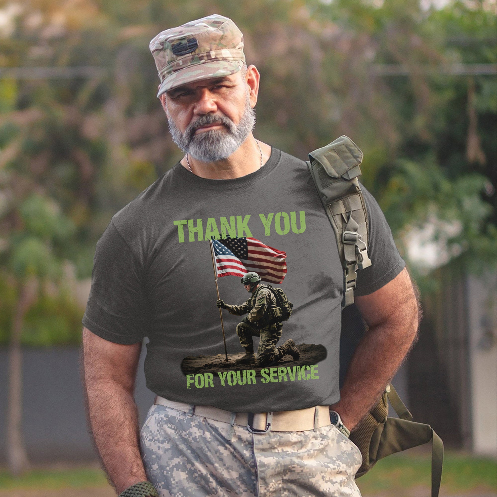 Thank You for Your Service Proud US Military Veteran Patriotic Honor T-Shirt