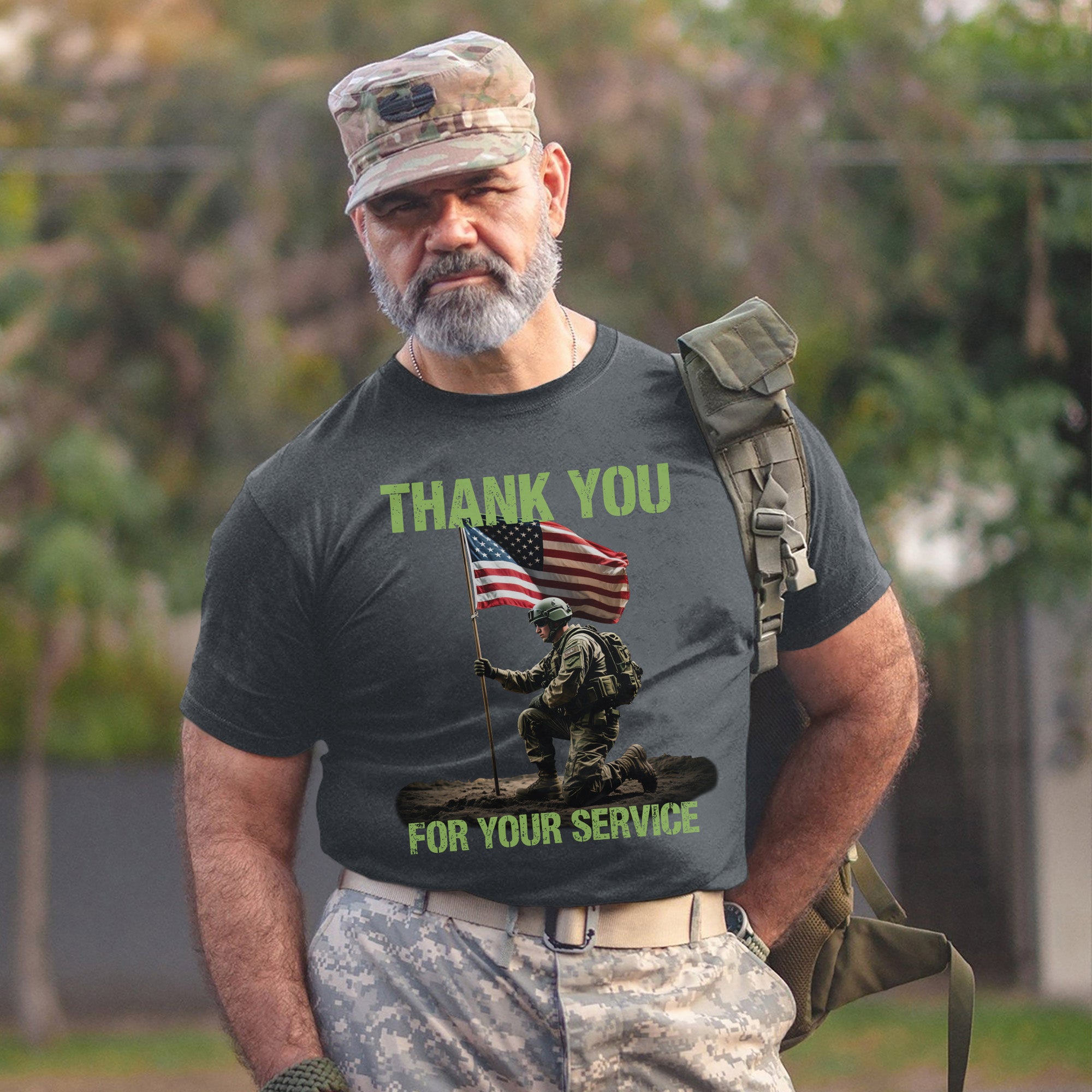 Thank You for Your Service Proud US Military Veteran Patriotic Honor T-Shirt