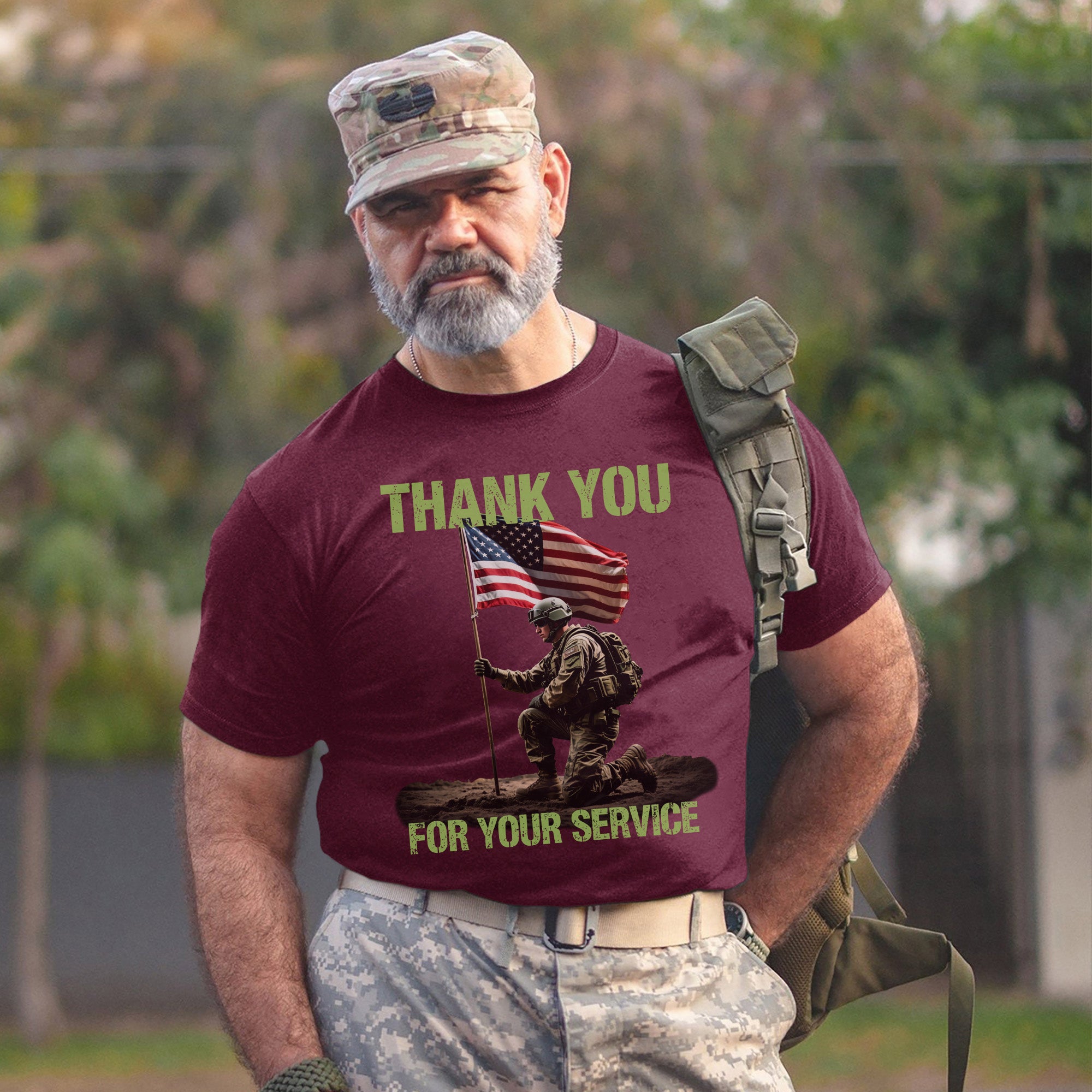 Thank You for Your Service Proud US Military Veteran Patriotic Honor T-Shirt