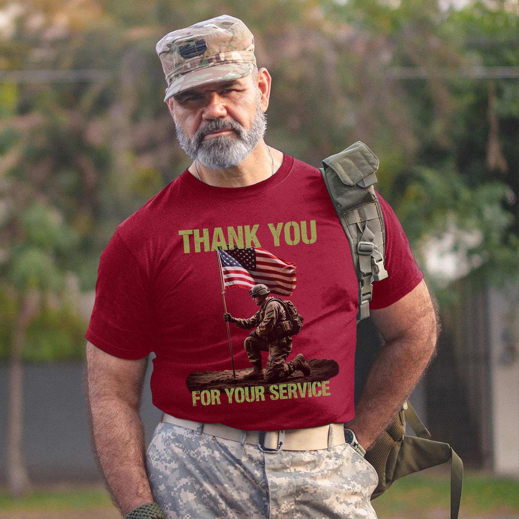 Thank You for Your Service Proud US Military Veteran Patriotic Honor T-Shirt