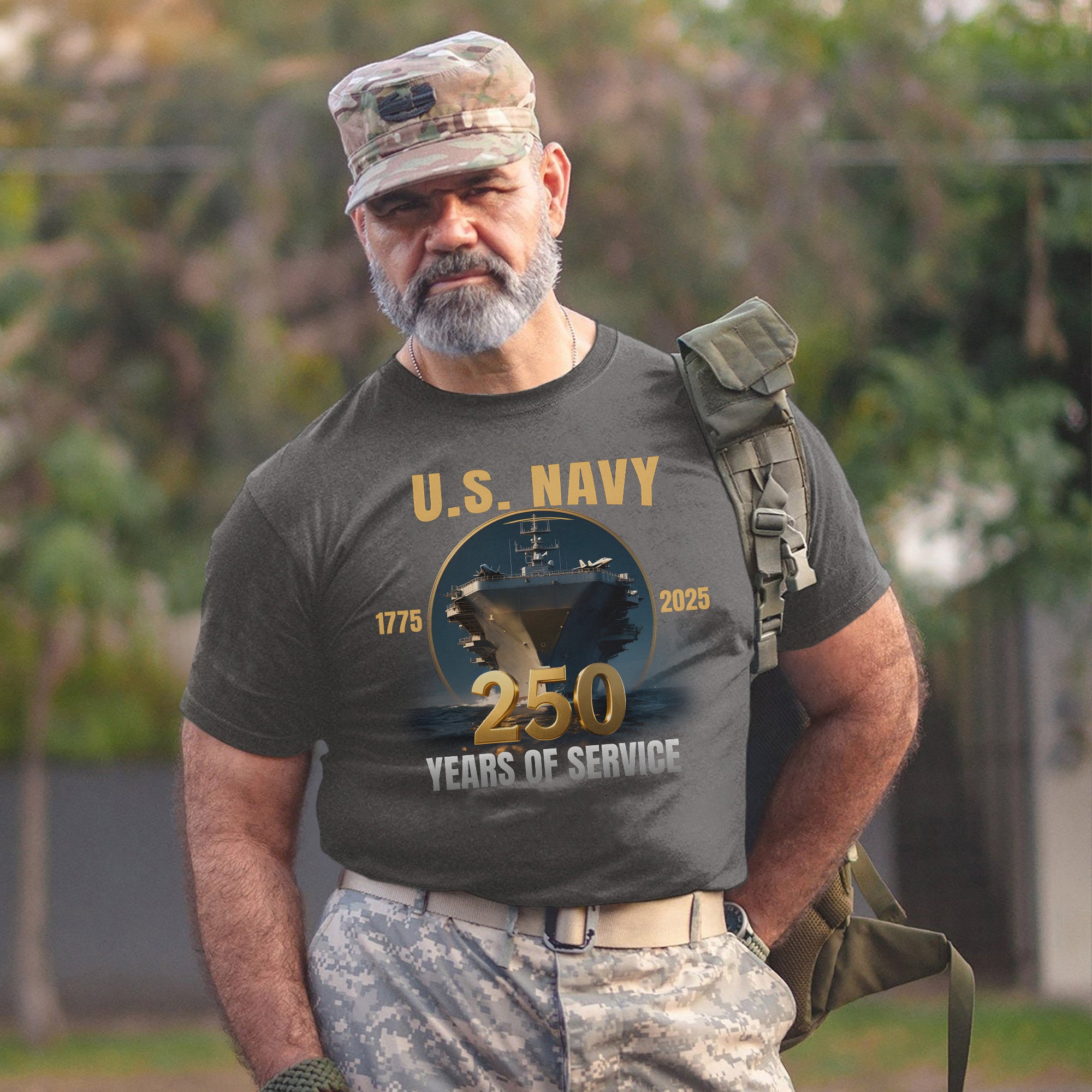 1775–2025 250 Years of Service Proud US Military Veteran Patriotic Honor T-Shirt