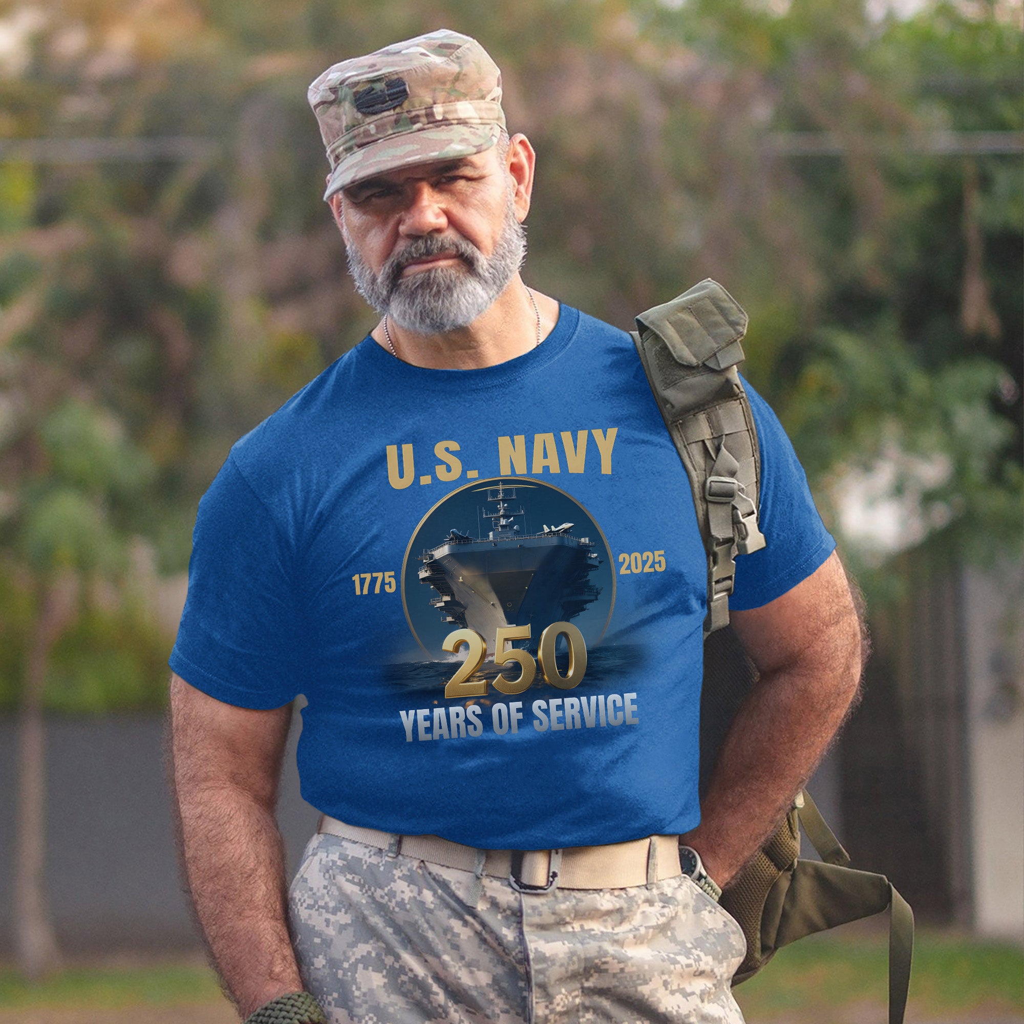 1775–2025 250 Years of Service Proud US Military Veteran Patriotic Honor T-Shirt