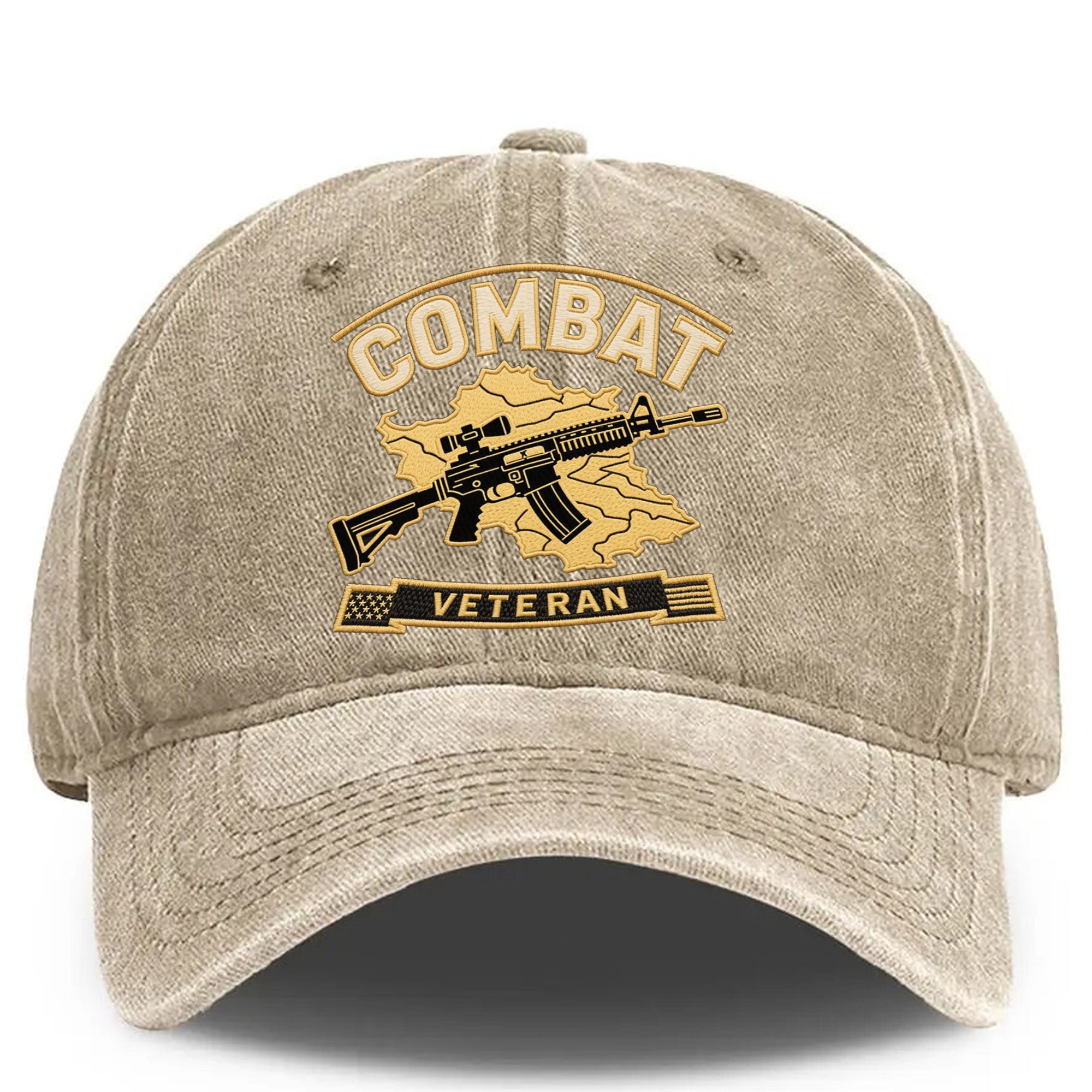 Combat Veteran Afghanistan Proud US Military Service Honor and Sacrifice Baseball Cap