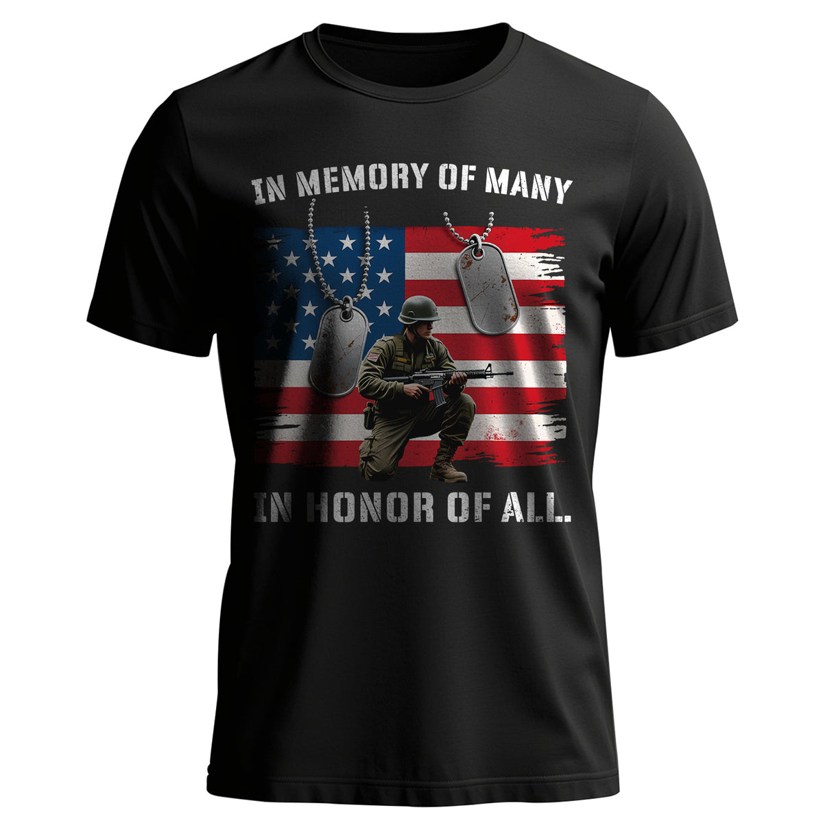 In Memory of Many In Honor of All Proud US T-Shirt Main image