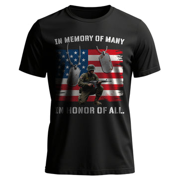 In Memory of Many In Honor of All Proud US T-Shirt