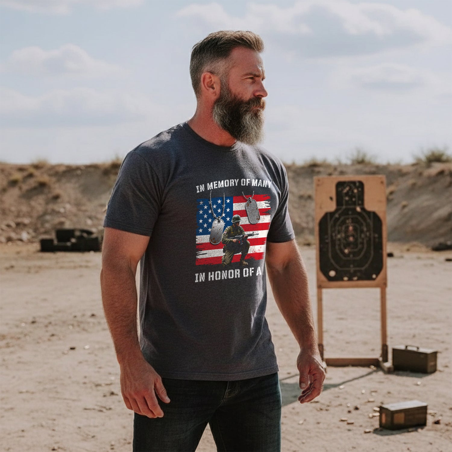 In Memory of Many In Honor of All Proud US T-Shirt