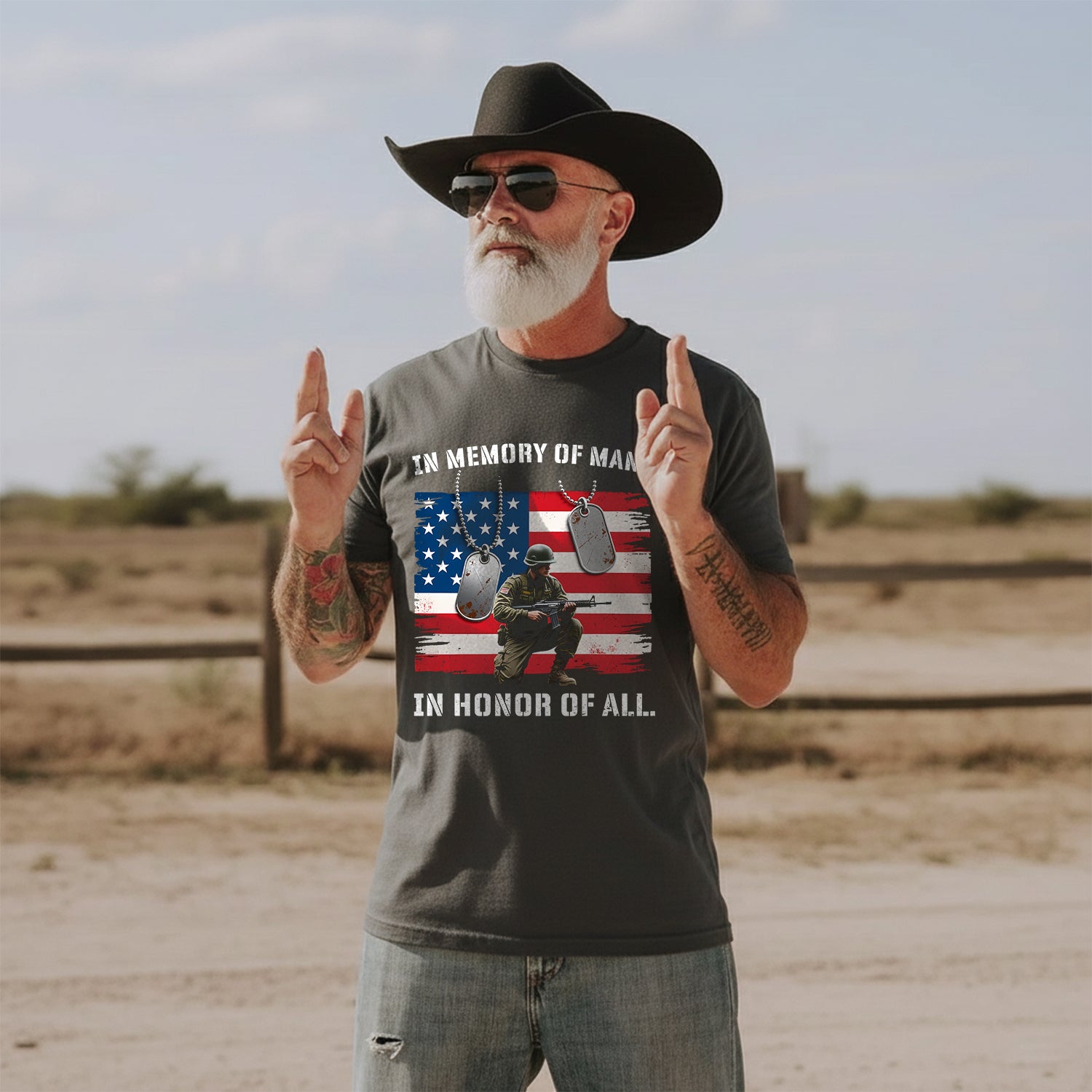 In Memory of Many In Honor of All Proud US T-Shirt