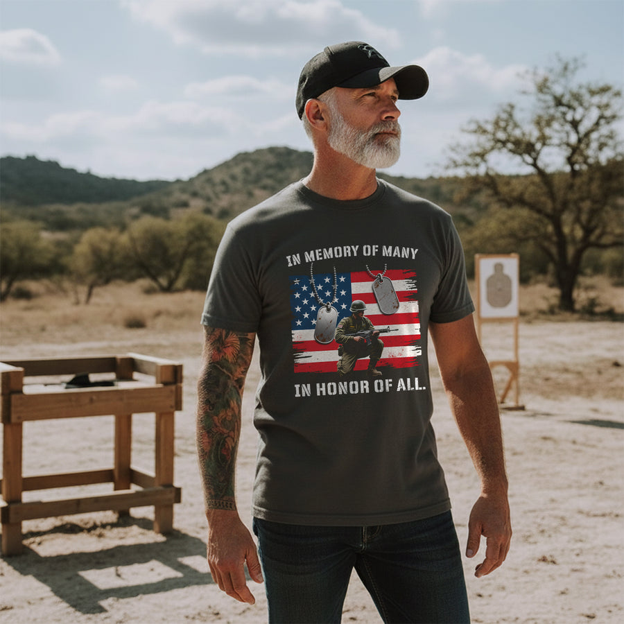 In Memory of Many In Honor of All Proud US T-Shirt