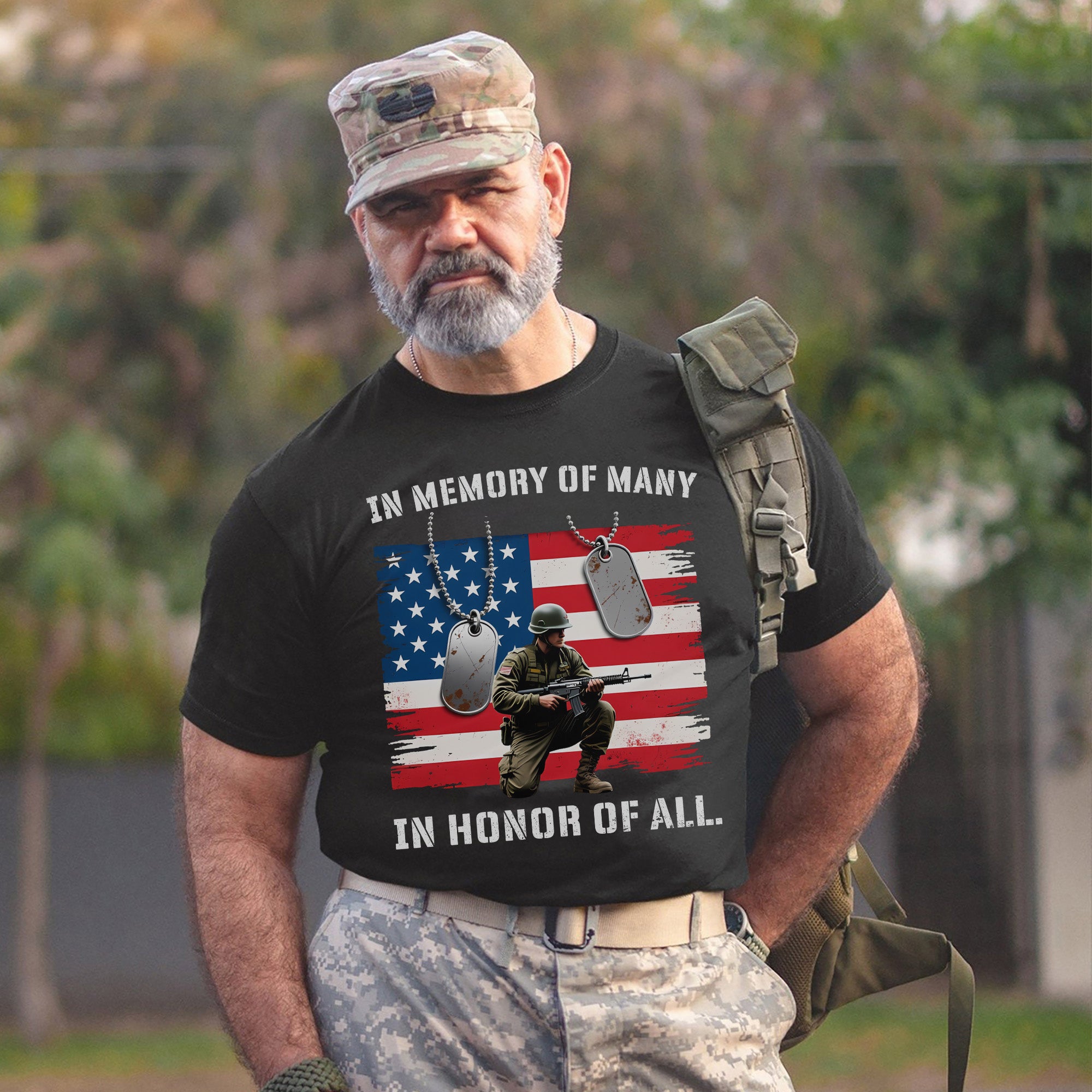 In Memory of Many In Honor of All Proud US Military Veteran Remembrance T-Shirt