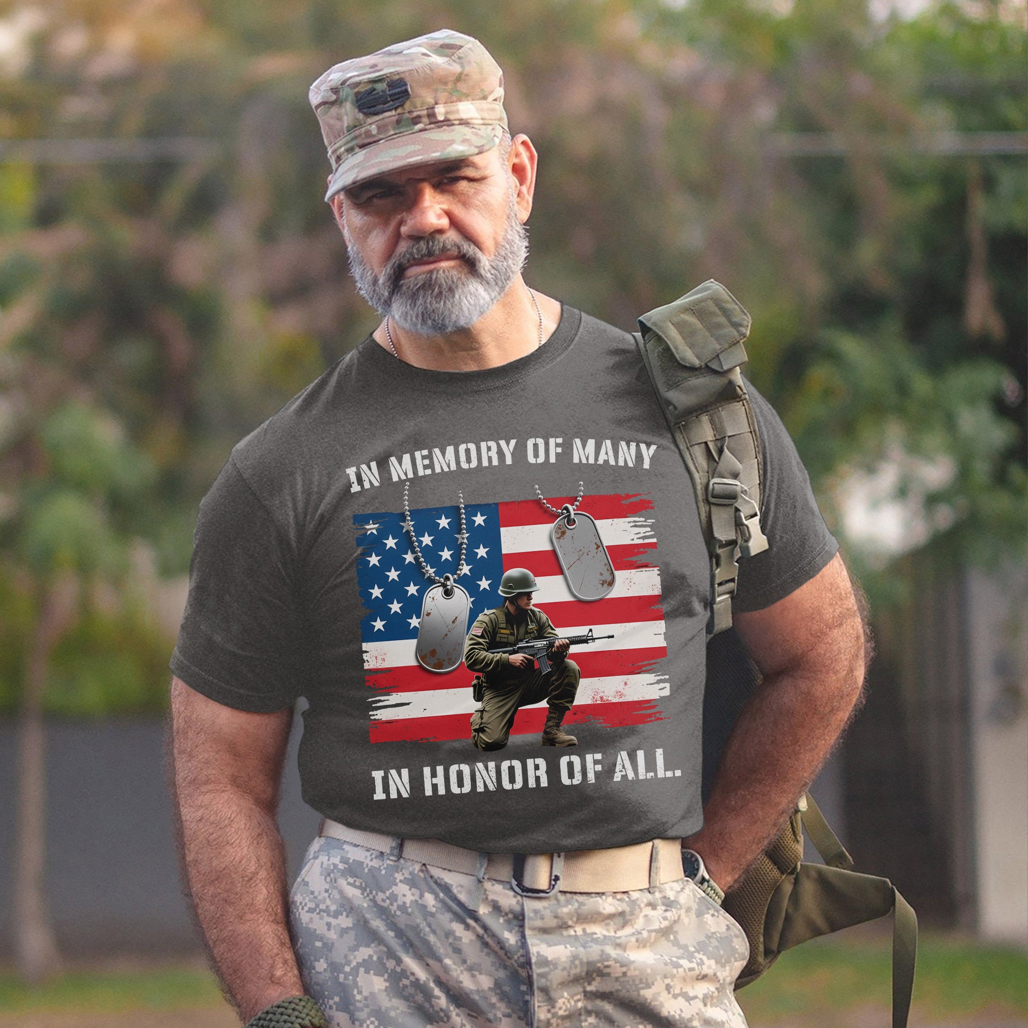 In Memory of Many In Honor of All Proud US Military Veteran Remembrance T-Shirt